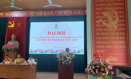 Đại hội Hội Nạn nhân chất độc da cam/dioxin xã Hà Tiến, nhiệm kỳ 2023 - 2028